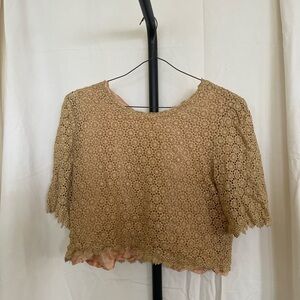 Butter Yellow Crochet Top